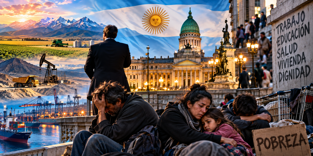 Argentinos ricos. Argentinos pobres