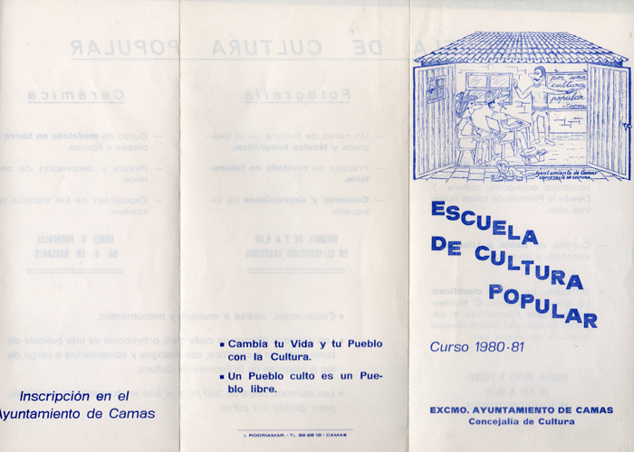 Programa de Actividades de la Escuela de Cultura Popular (A) Curso 1980/1981